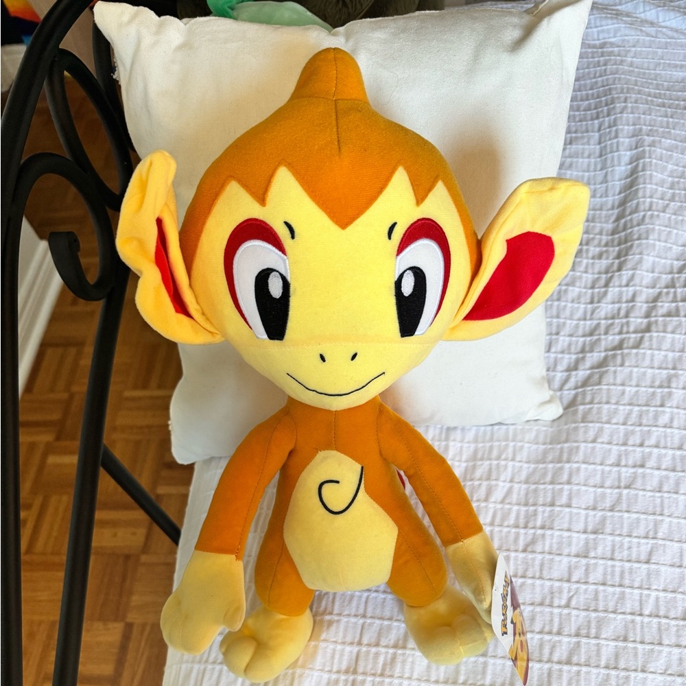 Pokemon Chimchar Plush Toy - Orange and Yellow